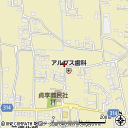 長野県安曇野市三郷明盛3342-4周辺の地図