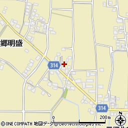 長野県安曇野市三郷明盛3401-7周辺の地図