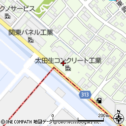 太田大泉線周辺の地図