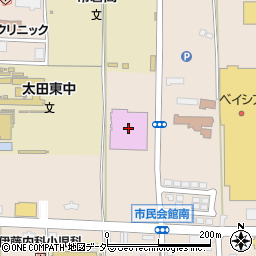 太田市民会館周辺の地図