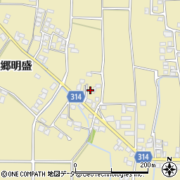 長野県安曇野市三郷明盛3401-6周辺の地図