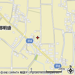 長野県安曇野市三郷明盛3402周辺の地図