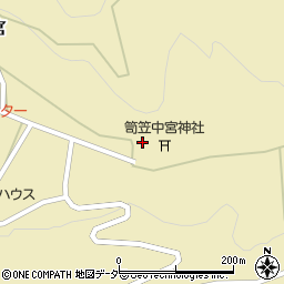 石川県白山市中宮ヘ周辺の地図