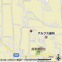 長野県安曇野市三郷明盛3345-5周辺の地図