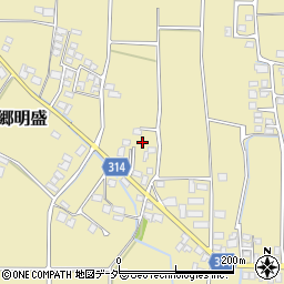 長野県安曇野市三郷明盛3401-4周辺の地図