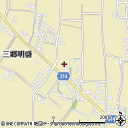 長野県安曇野市三郷明盛3395-1周辺の地図