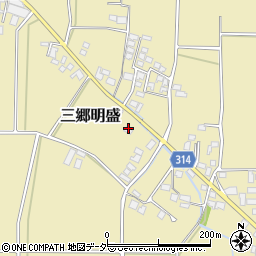 長野県安曇野市三郷明盛3992-1周辺の地図
