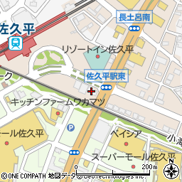 草笛佐久平店周辺の地図