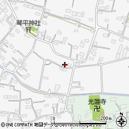 群馬県藤岡市立石1387-1周辺の地図