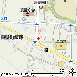 茨城県桜川市真壁町飯塚496-2周辺の地図