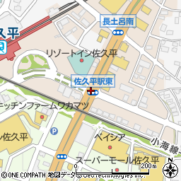佐久平駅東周辺の地図