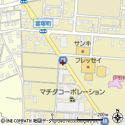 上武大入口周辺の地図