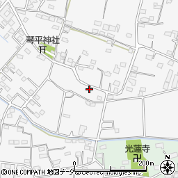 群馬県藤岡市立石1386-1周辺の地図