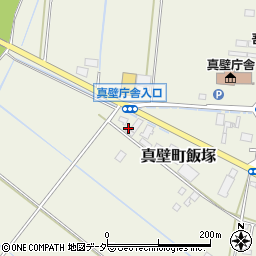 大和田商店真壁給油所周辺の地図