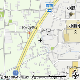 群馬県藤岡市中856-2周辺の地図