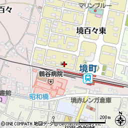 境町駅前郵便局周辺の地図