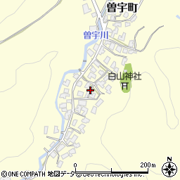 石川県加賀市曽宇町ワ周辺の地図