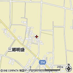 長野県安曇野市三郷明盛3450-7周辺の地図