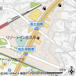長野県佐久市佐久平駅東周辺の地図