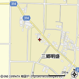長野県安曇野市三郷明盛3975-5周辺の地図