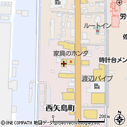 家具のホンダ　太田店周辺の地図