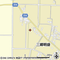 長野県安曇野市三郷明盛3979周辺の地図