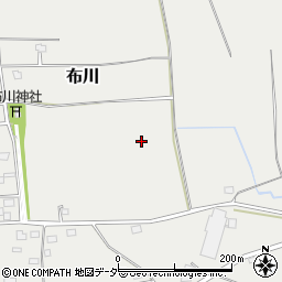 茨城県筑西市布川周辺の地図