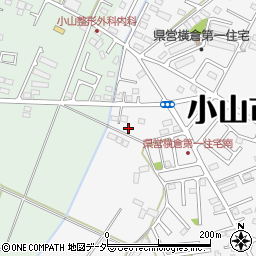 栃木県小山市横倉新田90周辺の地図