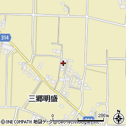 長野県安曇野市三郷明盛3467-5周辺の地図