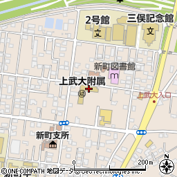 上武大学附属幼稚園周辺の地図