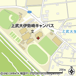 上武大学　本部事務局周辺の地図