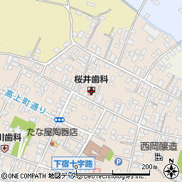 茨城県桜川市真壁町真壁381周辺の地図