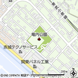 竜内公園周辺の地図