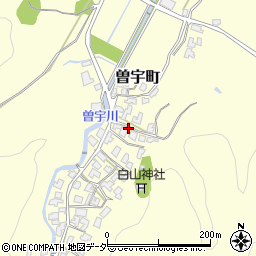 石川県加賀市曽宇町ヲ周辺の地図