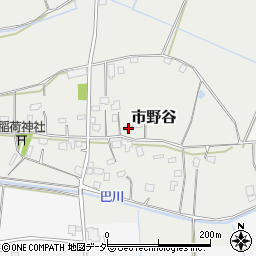 茨城県笠間市市野谷1174周辺の地図