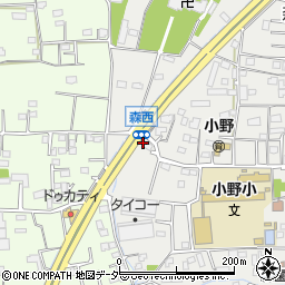 群馬県藤岡市森558周辺の地図