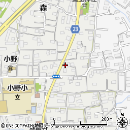 群馬県藤岡市森204周辺の地図