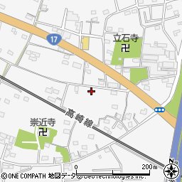 群馬県藤岡市立石1286周辺の地図