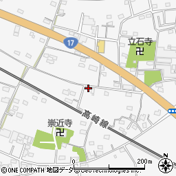 群馬県藤岡市立石1289-2周辺の地図