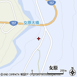 石川県白山市女原ヘ周辺の地図