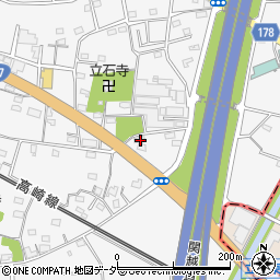 群馬県藤岡市立石1274周辺の地図