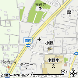 群馬県藤岡市森573周辺の地図