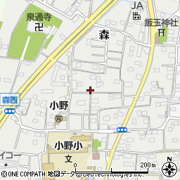 群馬県藤岡市森175周辺の地図