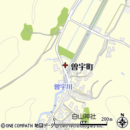 石川県加賀市曽宇町メ周辺の地図