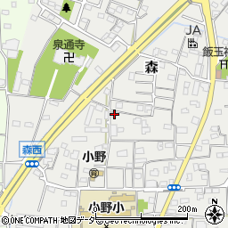 群馬県藤岡市森194周辺の地図