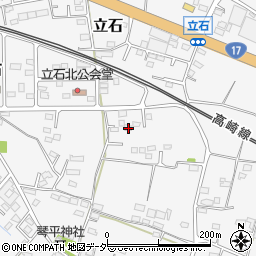 群馬県藤岡市立石1438-5周辺の地図