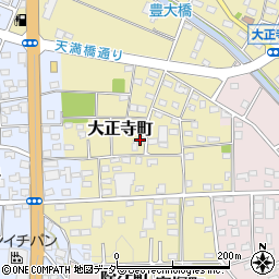 群馬県伊勢崎市大正寺町周辺の地図