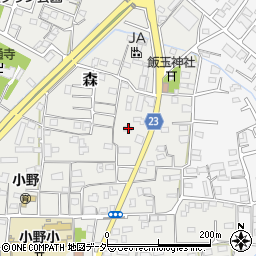 群馬県藤岡市森163周辺の地図