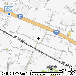 群馬県藤岡市立石1203-2周辺の地図