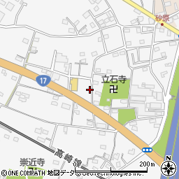 群馬県藤岡市立石1216-2周辺の地図